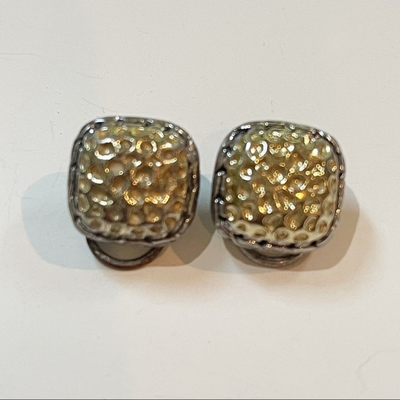 Vintage Gold/Silver Tone Clip On Earrings - Picture 2 of 6